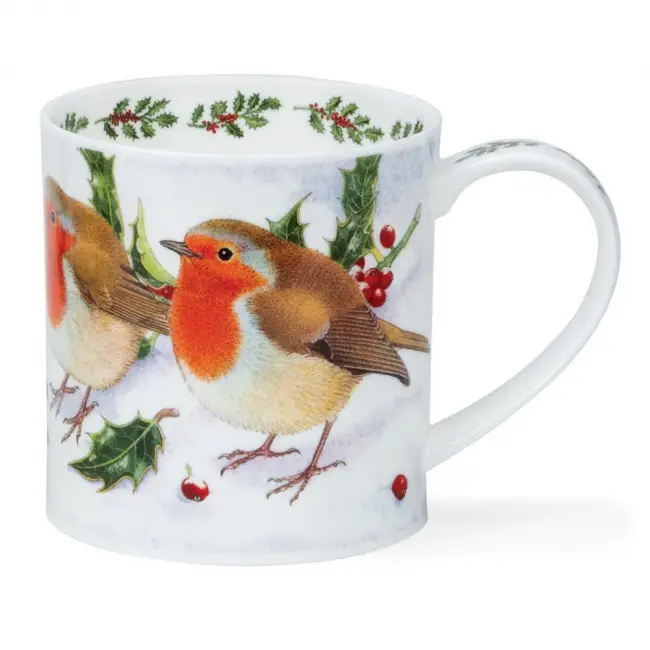 Festive birds Robin - hrnek 0.35 l